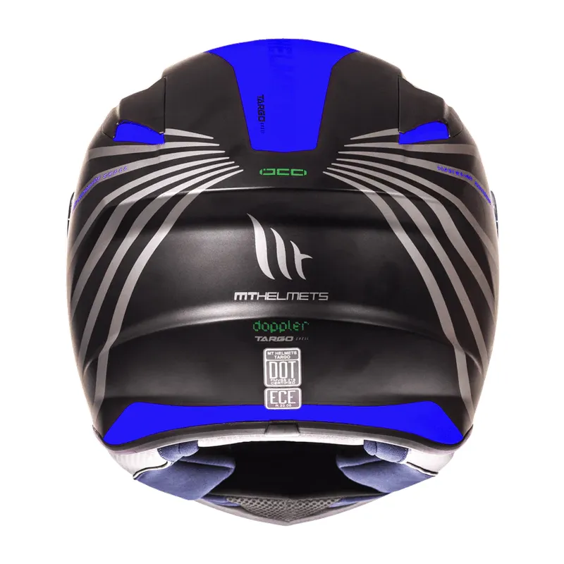 MT - Casco Para Moto MT Targo Dopler Azul Matte