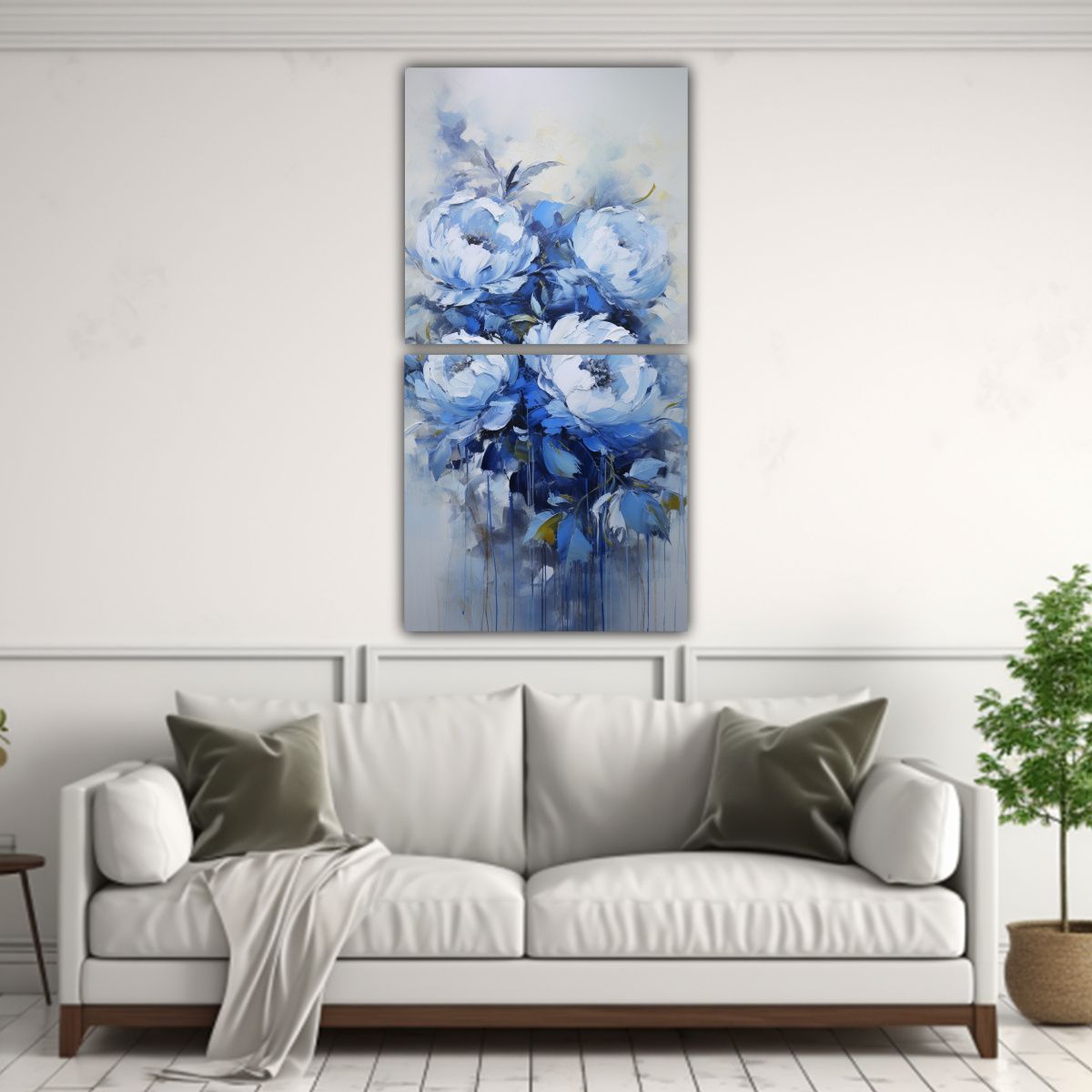 GENERICO - Pintura En Lienzo Estilo Elegancia Con Peonías 50x100 Cm