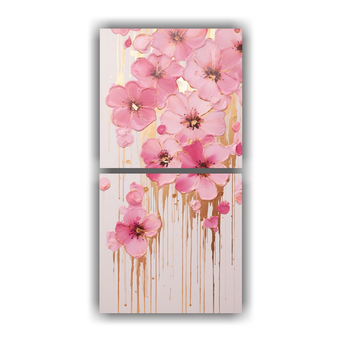 GENERICO - Pintura Acrílica Sin Costuras En Bastidor Blanco 40x80 Cm