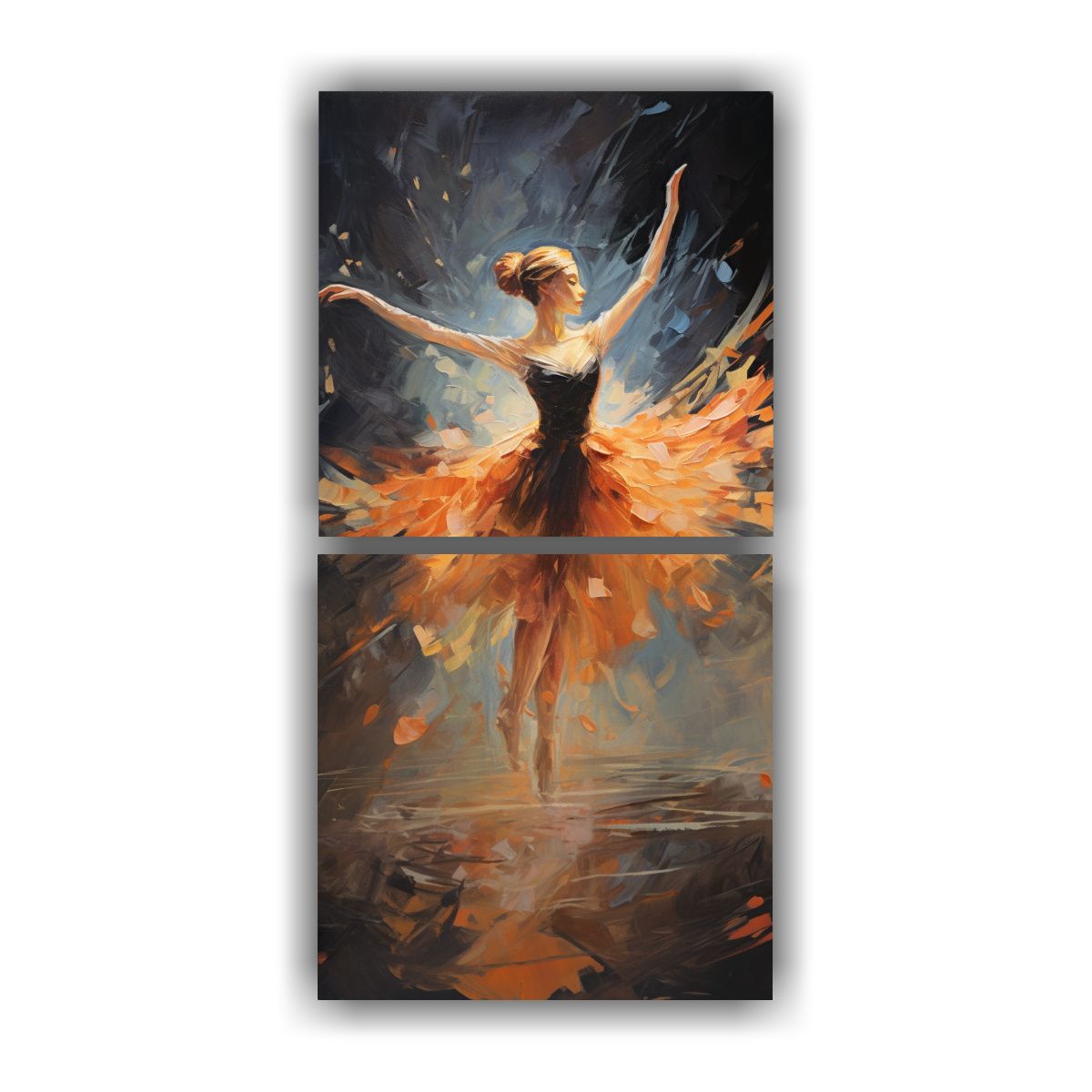 GENERICO - Pinturas Decorativas De Díptico Vanguardia Vida 50x100 Cm