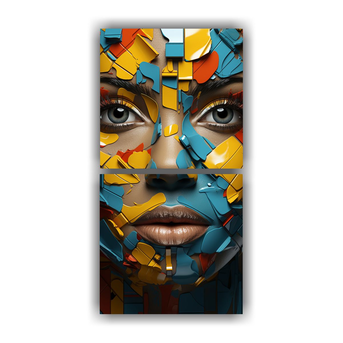 GENERICO - Pinturas Decorativas Con Efecto Visual Inspirador 20x40 Cm