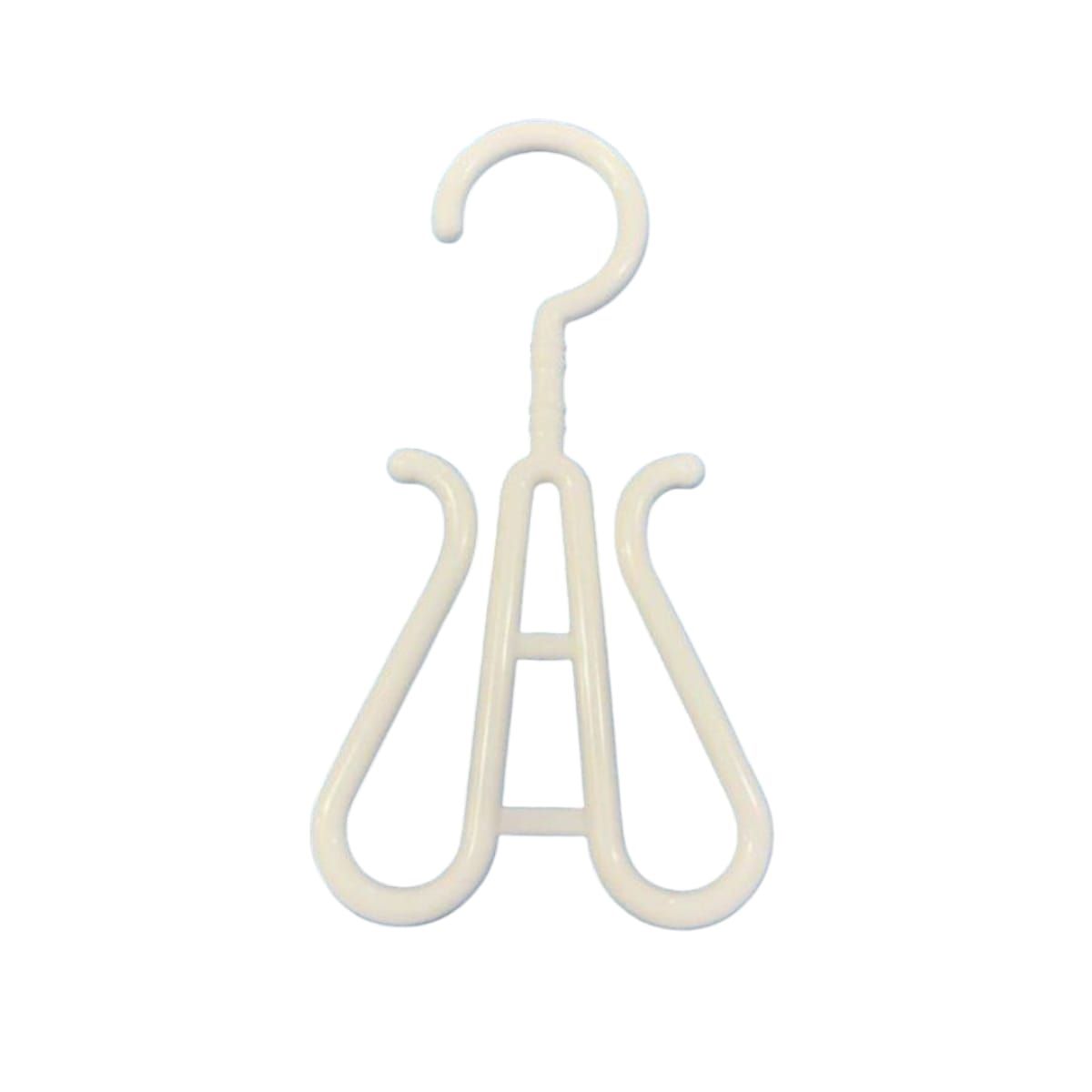 GENERICO - Set 30 Colgadores de Plastico Blanco 20x10cm Gms