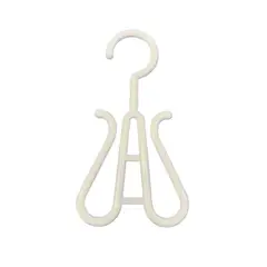 GENERICO - Set 30 Colgadores de Plastico Blanco 20x10cm Gms