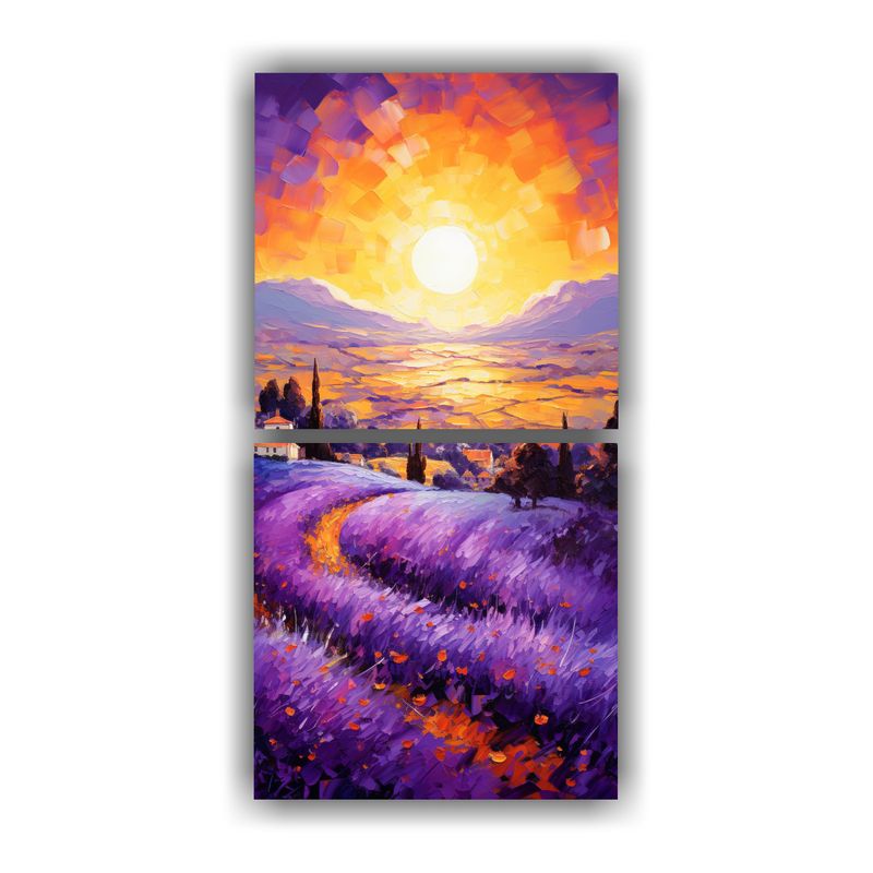 GENERICO - Abrazo Cálido De Un Campo De Lavanda Provenzal 20x40 Cm