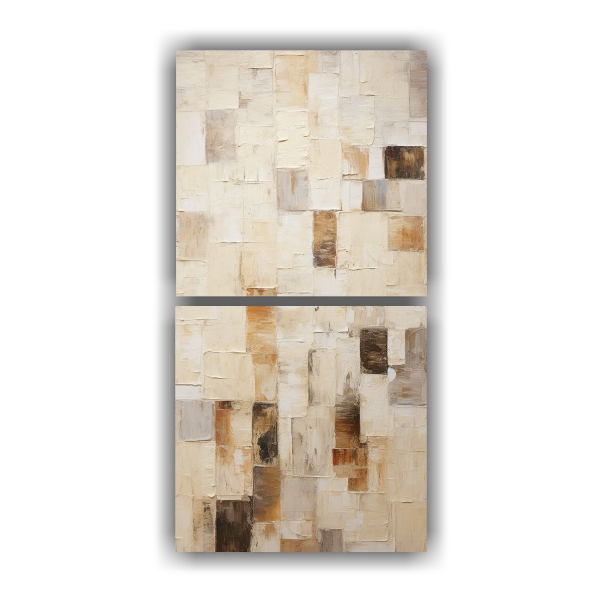 GENERICO - Conjunto De 2 Cuadros Conceptuales Juveniles Con 40x80 Cm