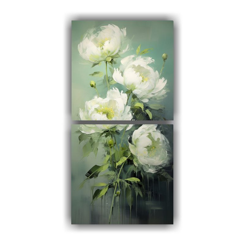 GENERICO - Pintura En Lienzo Estilo Decorativo Peonías 50x100 Cm