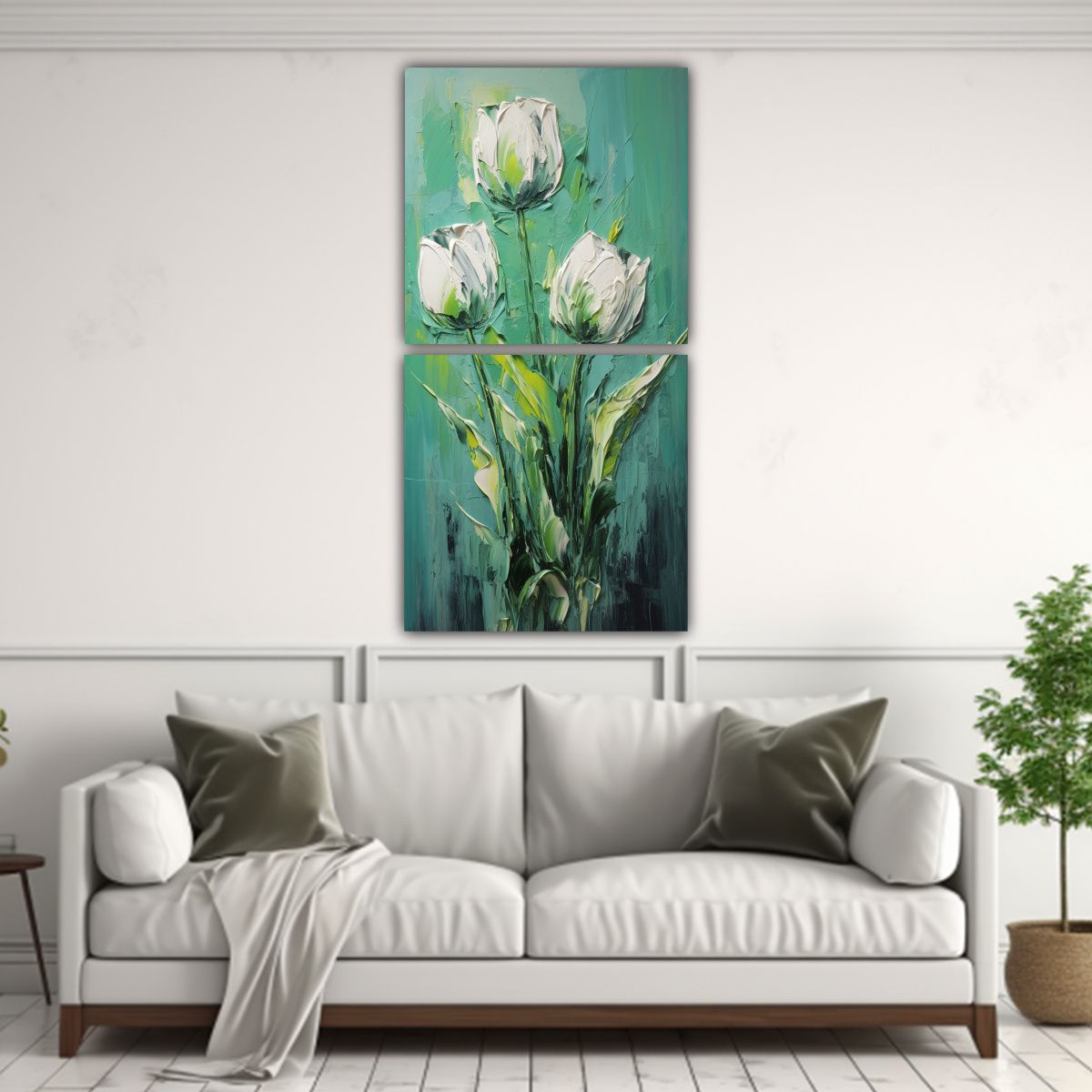 GENERICO - Lienzos De Tela Modernos Para Cuarto Con 30x60 Cm