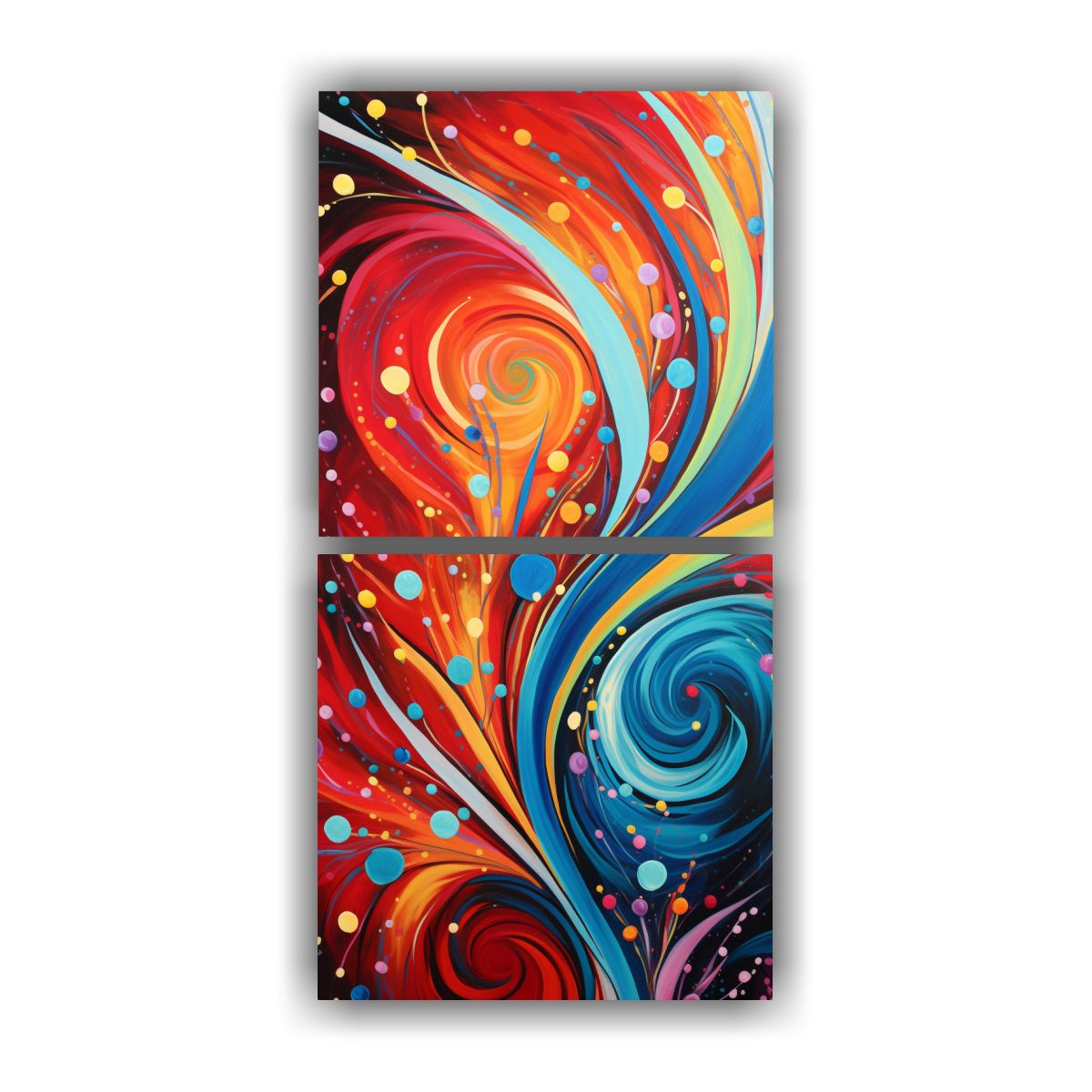 GENERICO - Cuadro Abstracto Majestuoso Con Patrones 50x100 Cm