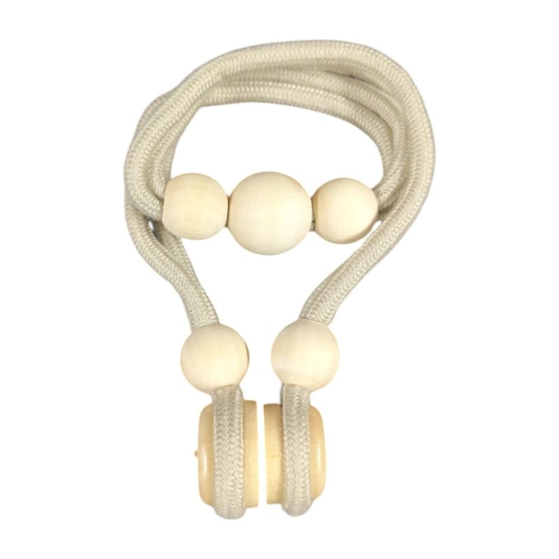 GENERICO - Pack De 02 Sujetadores Magnéticos Para Cortinas Beige