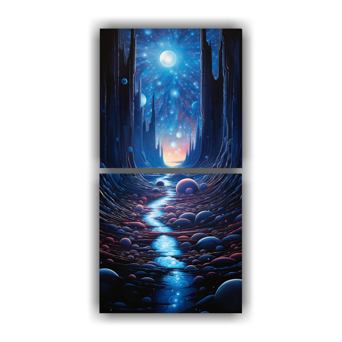 GENERICO - Pinturas Decorativas De Oficina Viaje Abstracto 30x60 Cm