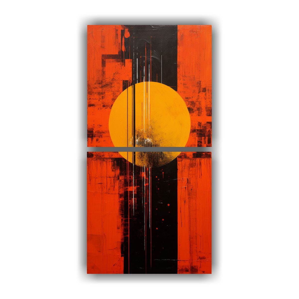 GENERICO - Pintura Abstracta Minimalista Moderna En Lienzo 20x40 Cm