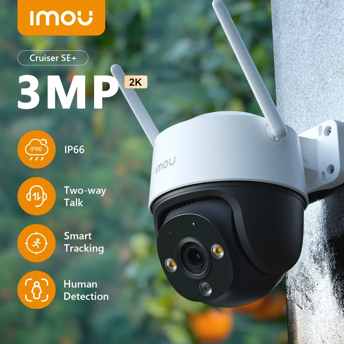 IMOU - Cámara Wifi Ip Cruiser SE+ 2K Domo Imou 3mp Color Blanco