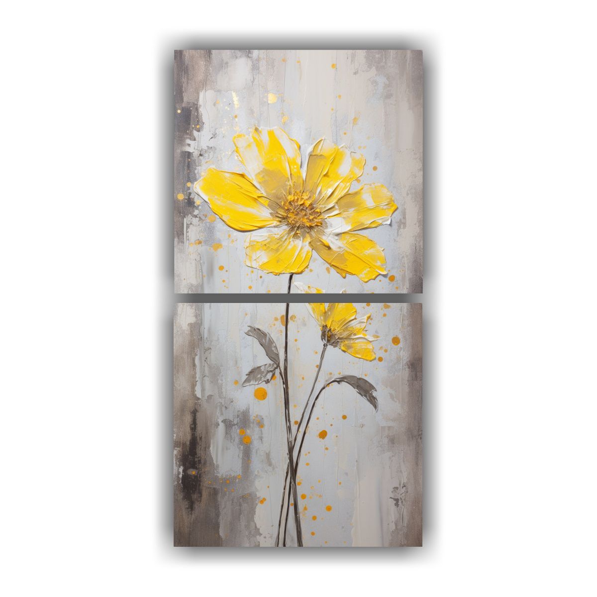 GENERICO - Pintura En Lienzo Estilo Clásico De Una Flor 30x60 Cm