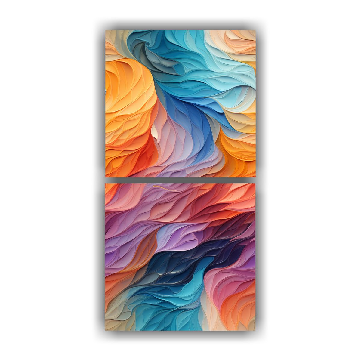 GENERICO - Pintura Decorativa Abstracta Elegante Con Patrón 30x60 Cm