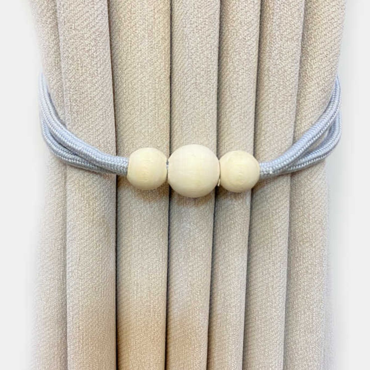 GENERICO - Pack De 02 Sujetadores Magnéticos Para Cortinas Gris