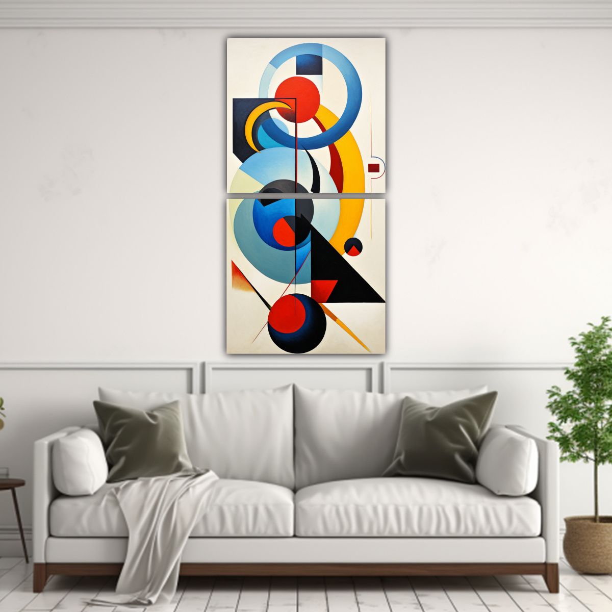 GENERICO - Lienzos Impreso Colorido Con Patrones Abstractos 20x40 Cm