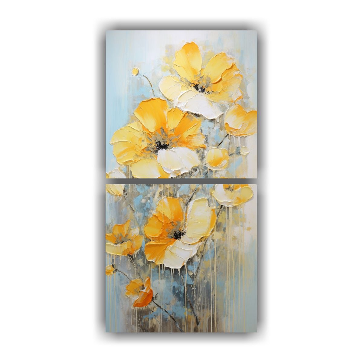 GENERICO - Arte De Pared Creativa Bonito Cuadro De Amapolas 50x100 Cm