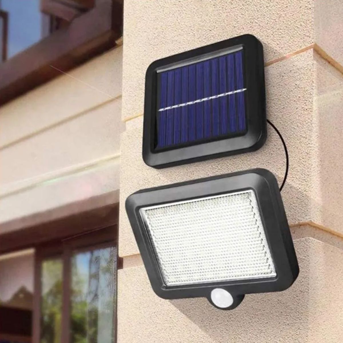 GENERICO - Lámpara Foco Solar Led Para Exterior Con Sensor De Movimiento