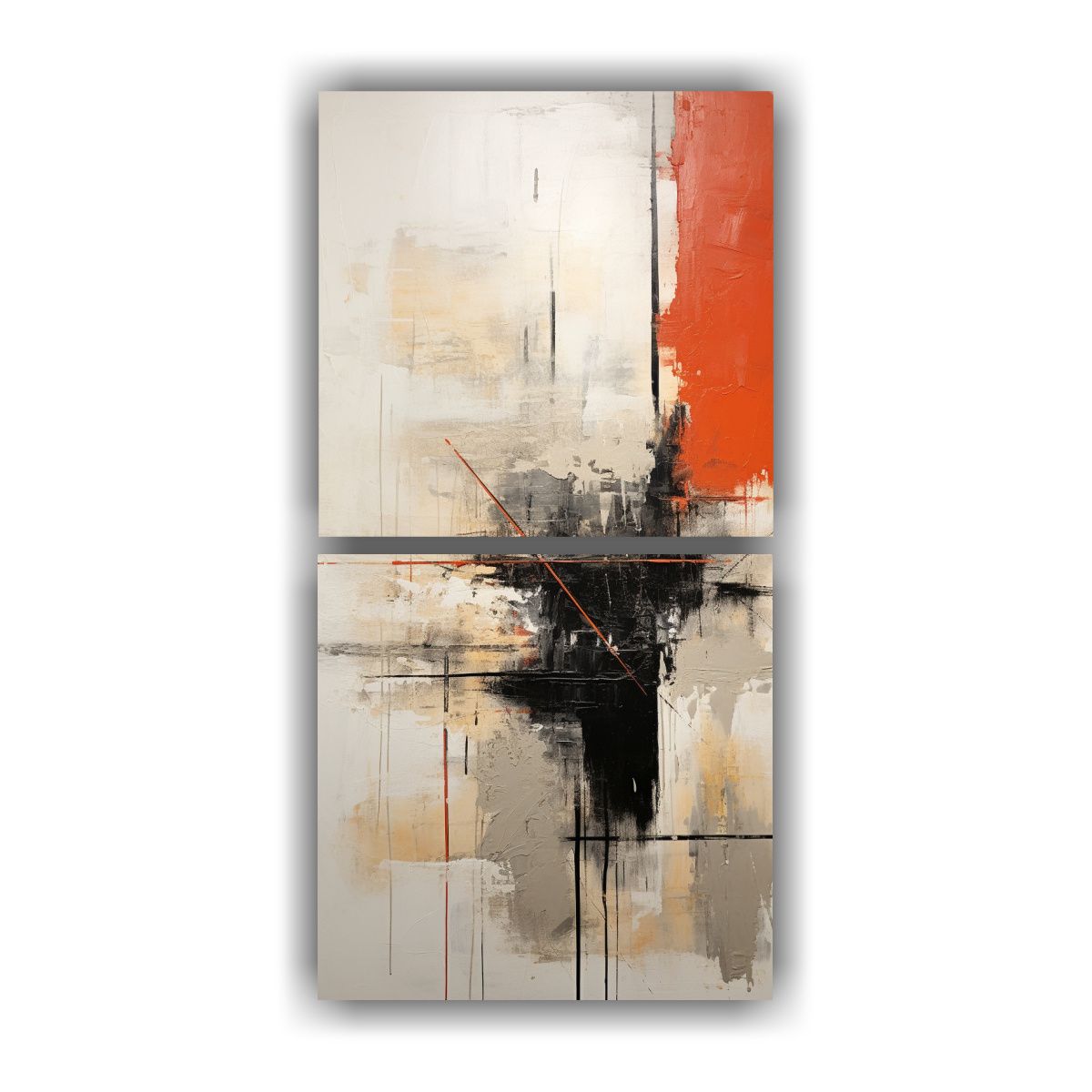 GENERICO - Cuadros De Venta Clásicos Abstractos En 40x80 Cm