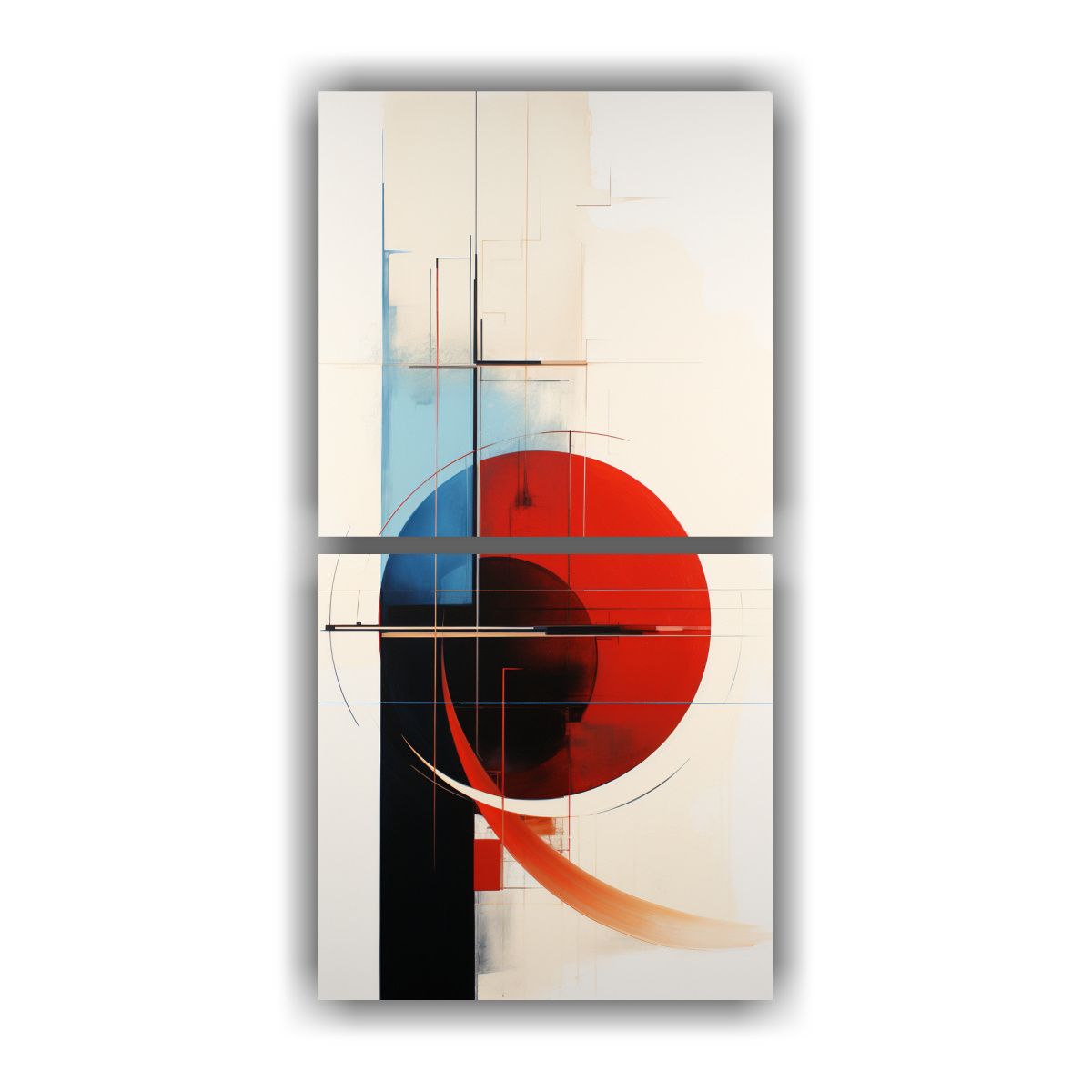 GENERICO - Pinturas Abstractas Contemporáneas De Movimiento 40x80 Cm