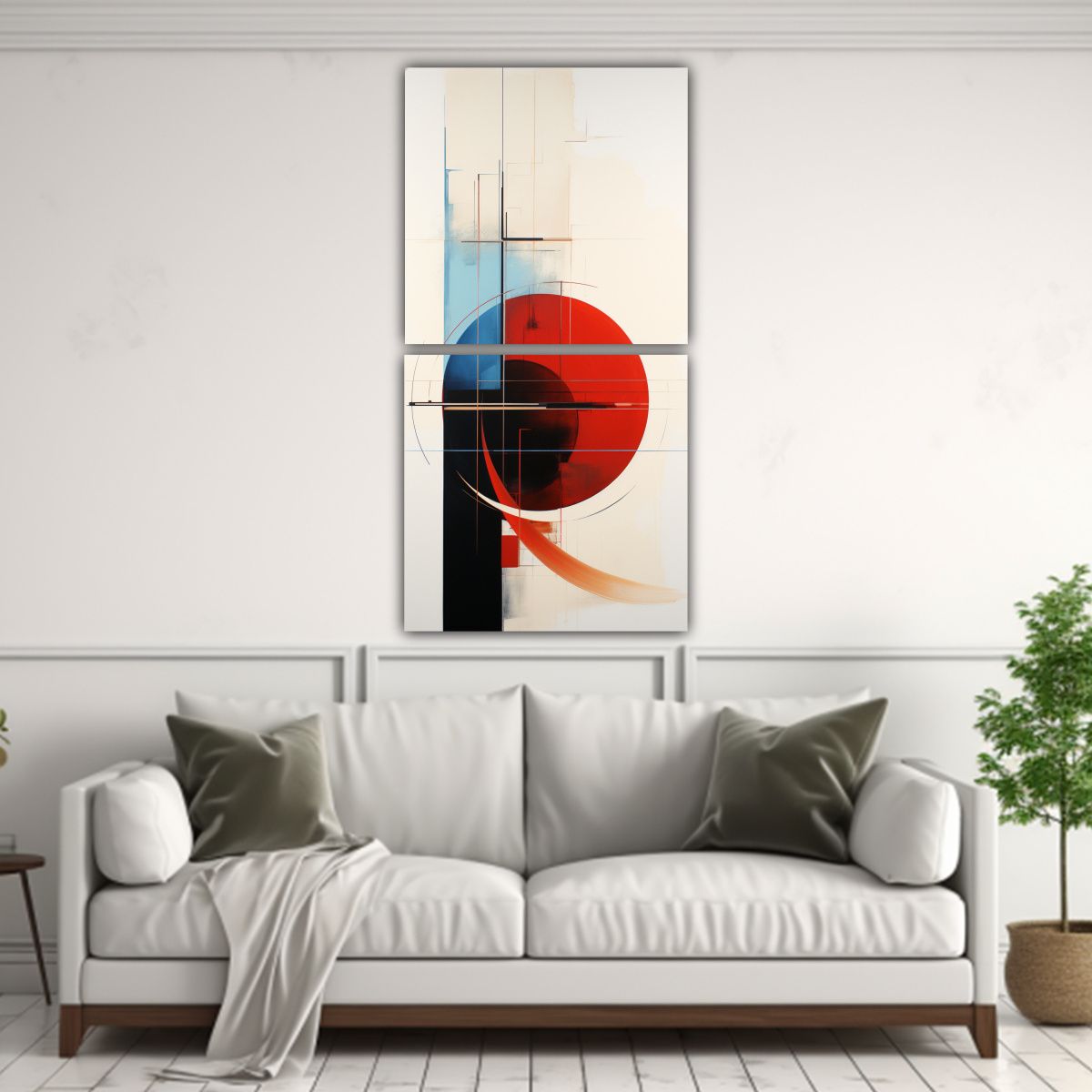 GENERICO - Pinturas Abstractas Contemporáneas De Movimiento 40x80 Cm