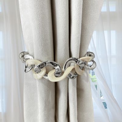 Imagen 2 del producto Pack De 02 Sujetadores Cadena Magnéticas Para Cortinas Gris