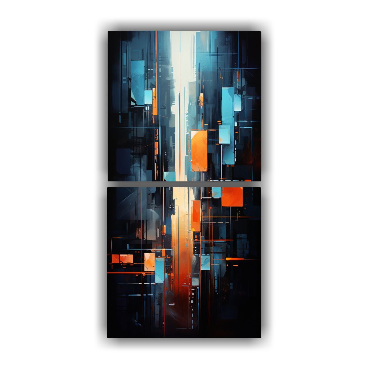 GENERICO - Arte De Pared Cuadro Alegría Abstracta Con Toque 50x100 Cm