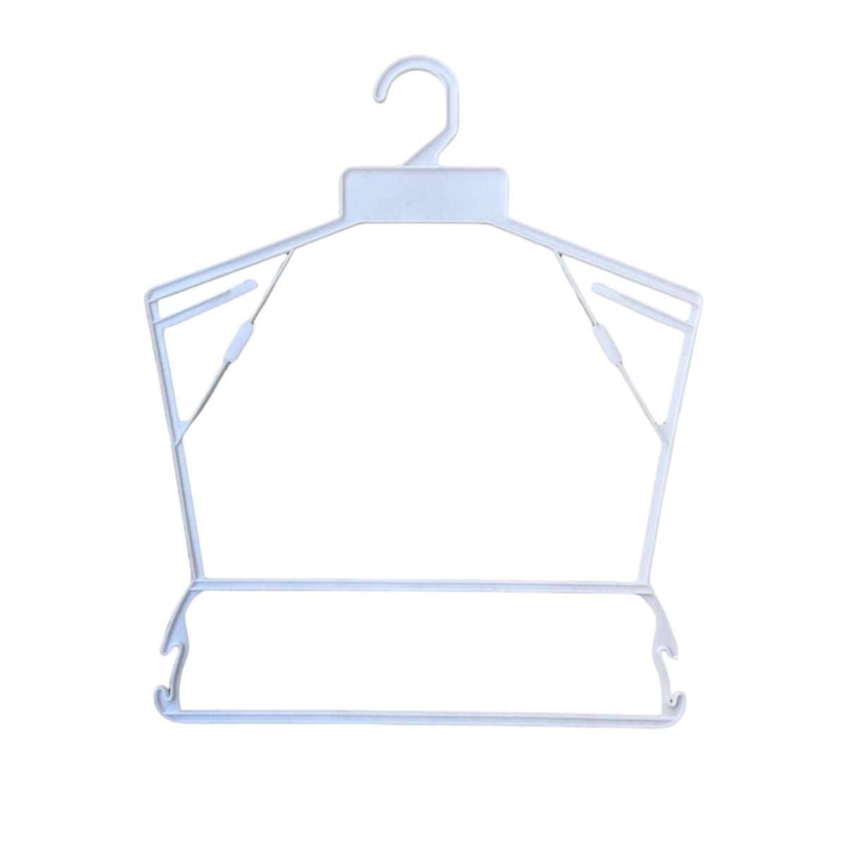 GENERICO - Pack 10 Colgadores de Plastico para Lenceria Gms