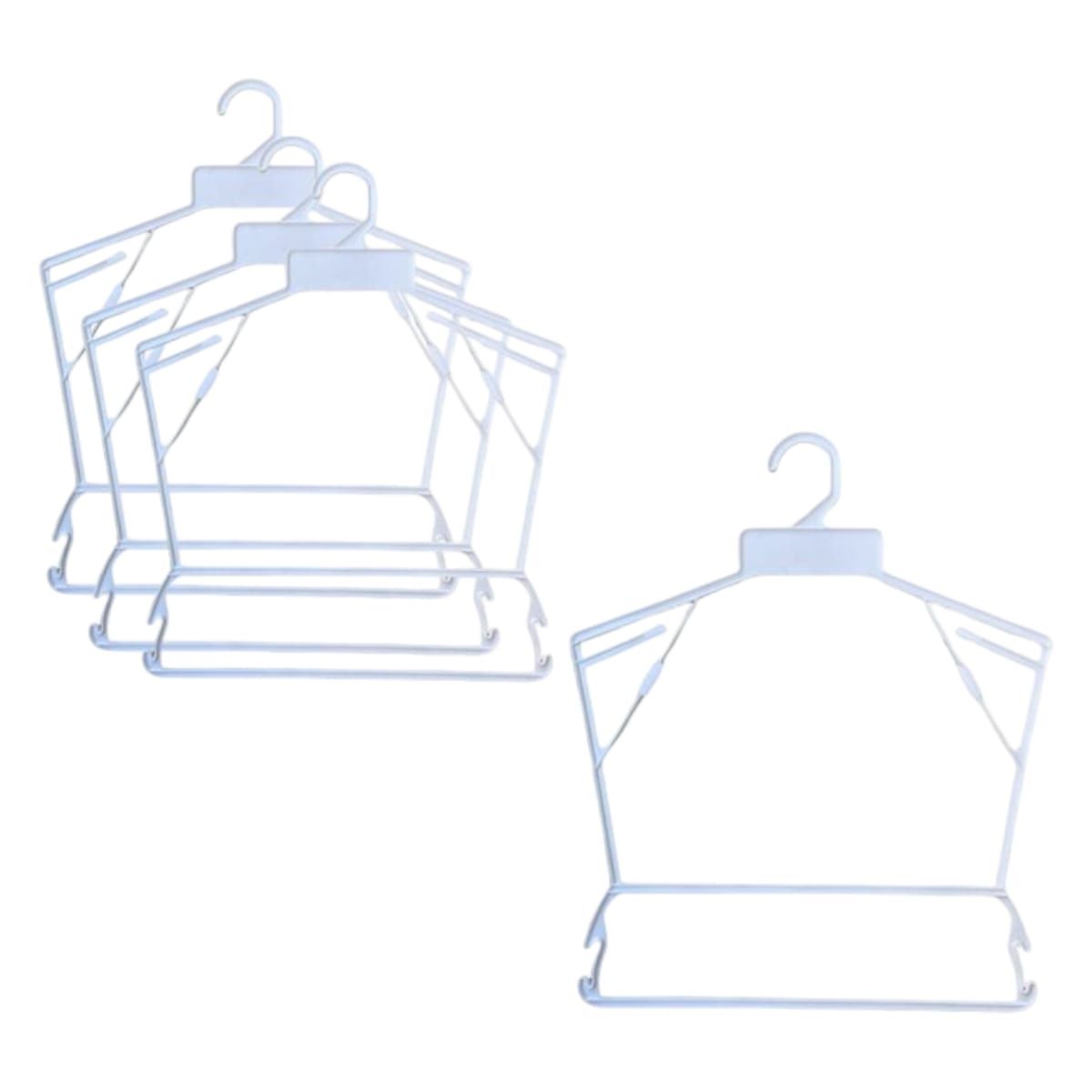 GENERICO - Pack 10 Colgadores de Plastico para Lenceria Gms