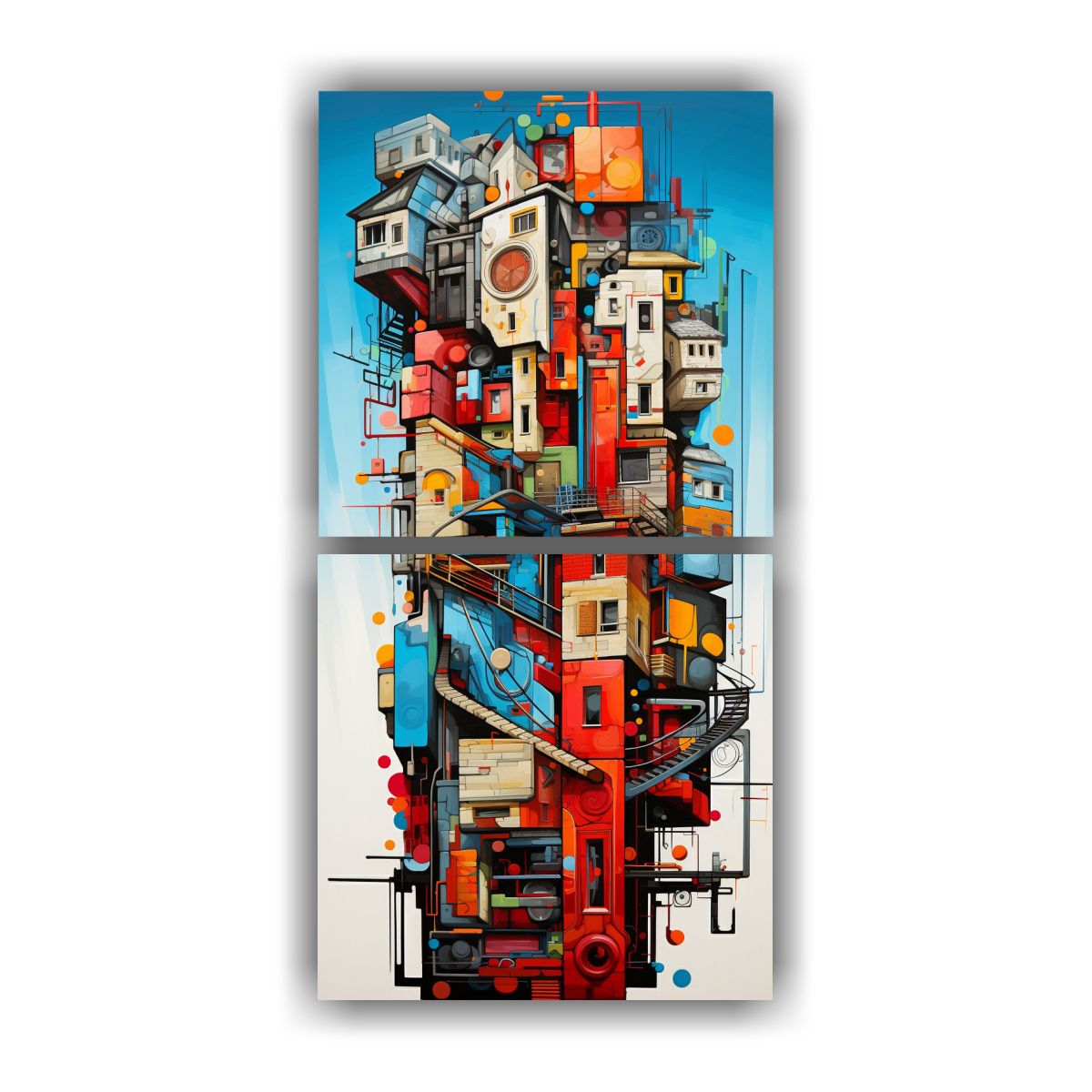 GENERICO - Pinturas Decorativas Abstractas Fusionando 30x60 Cm