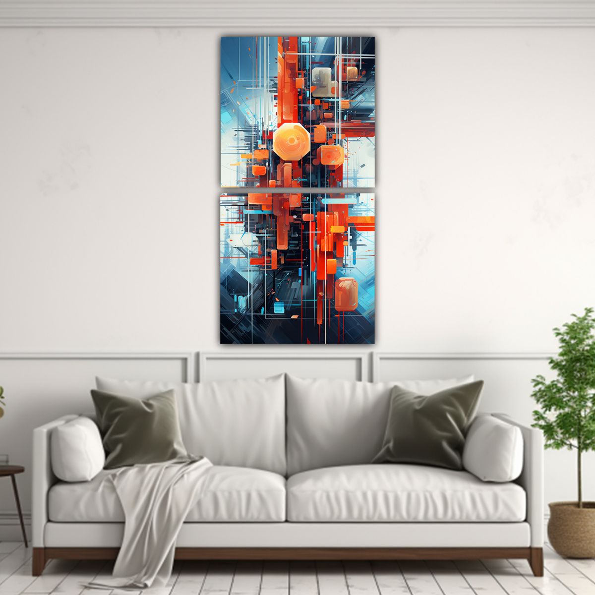 GENERICO - Pinturas En Bastidor De Colores Multicolor 20x40 Cm