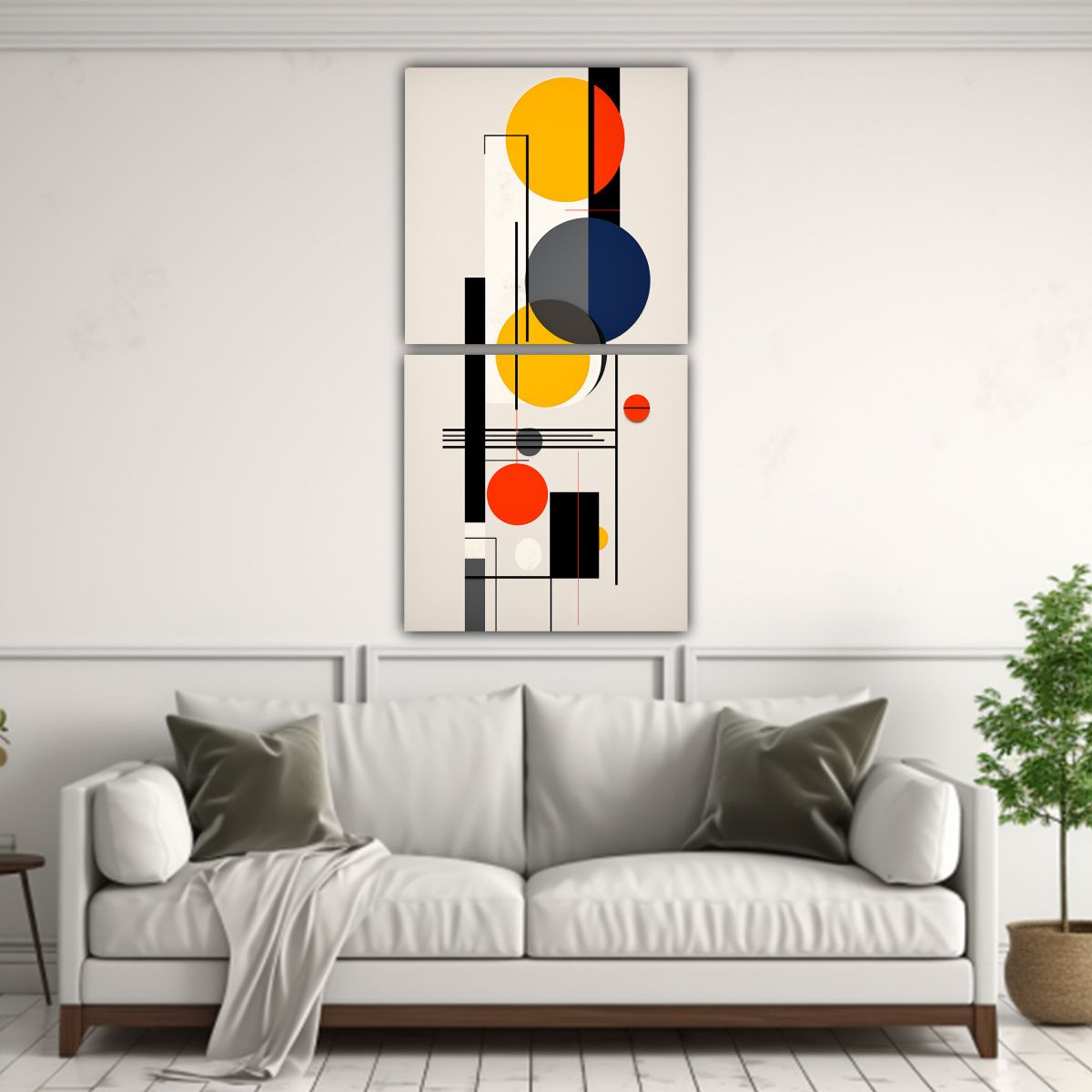 GENERICO - Pinturas Decorativas Abstractas Verticales 50x100 Cm