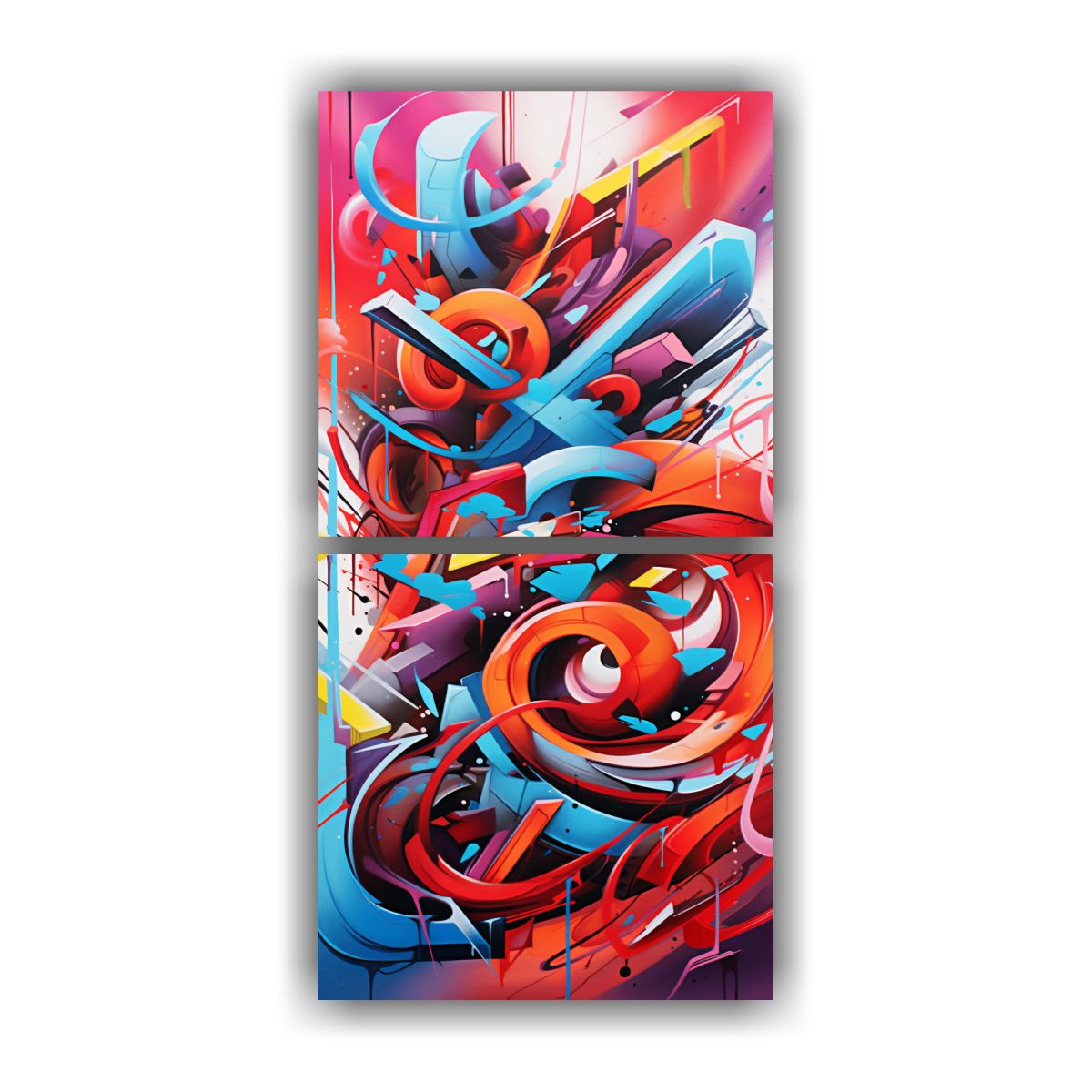 GENERICO - Pinturas Originales De Decoración Abstracta 50x100 Cm