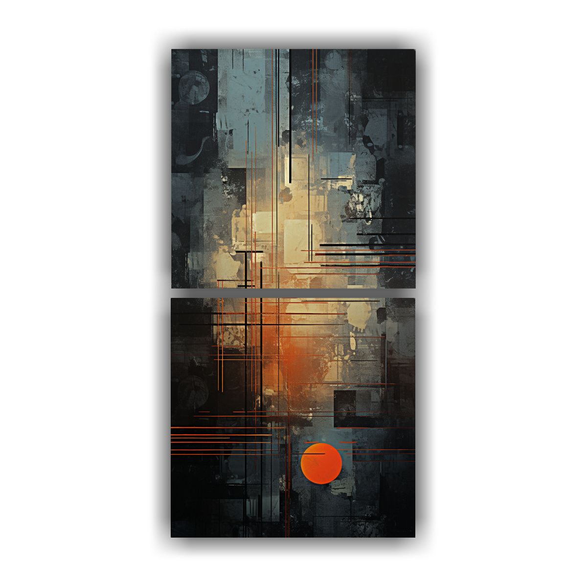 GENERICO - Fondo Abstracto Estilo Lienzo Moderno Clásico 60x120 Cm