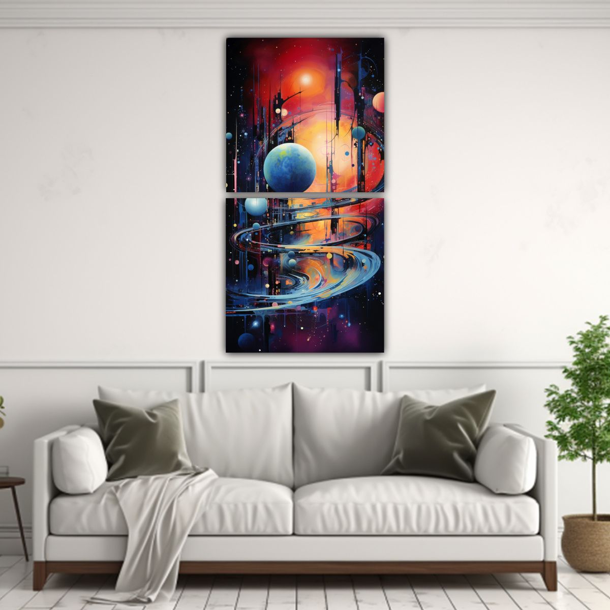 GENERICO - Cuadros Fotografía Escena Abstracta 20x40 Cm