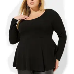UNIK'S - Blusón Mujer Elasticado Peplum Casual Tallas S a 5XL