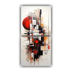 GENERICO - Cuadros Abstractos Nórdicos De Pared En Armonía 30x60 Cm