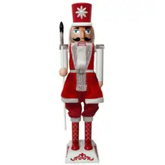 ARTIHOGAR - Cascanueces Musical Gigante Soldado 115 Cm Luces y Movimiento