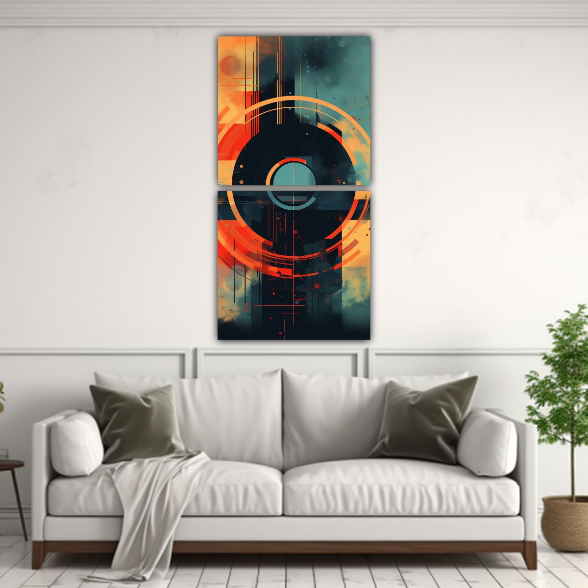 GENERICO - Pinturas Decorativas De Composición Dinámica 40x80 Cm
