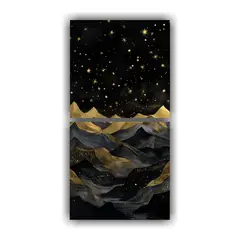 GENERICO - Cuadro Decorativo De Paisaje Montañoso Elegante 20x40 Cm