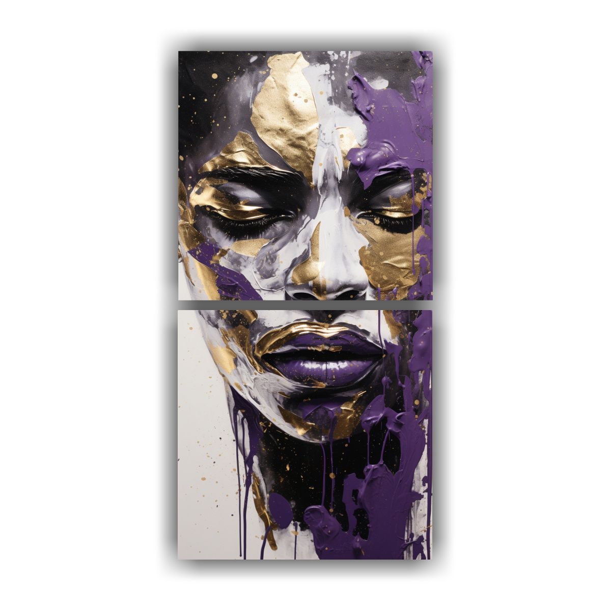 GENERICO - Pinturas Decorativas Modernas Con Contornos 50x100 Cm