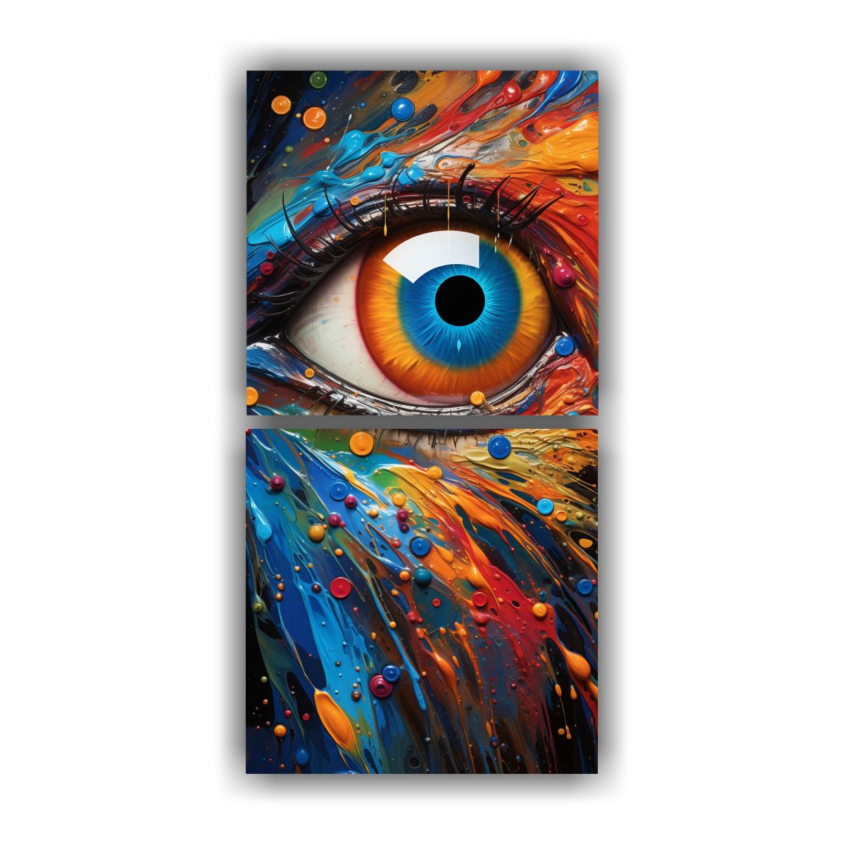 GENERICO - Pinturas Decorativas Estilo Galería Vibrantes Y 60x120 Cm