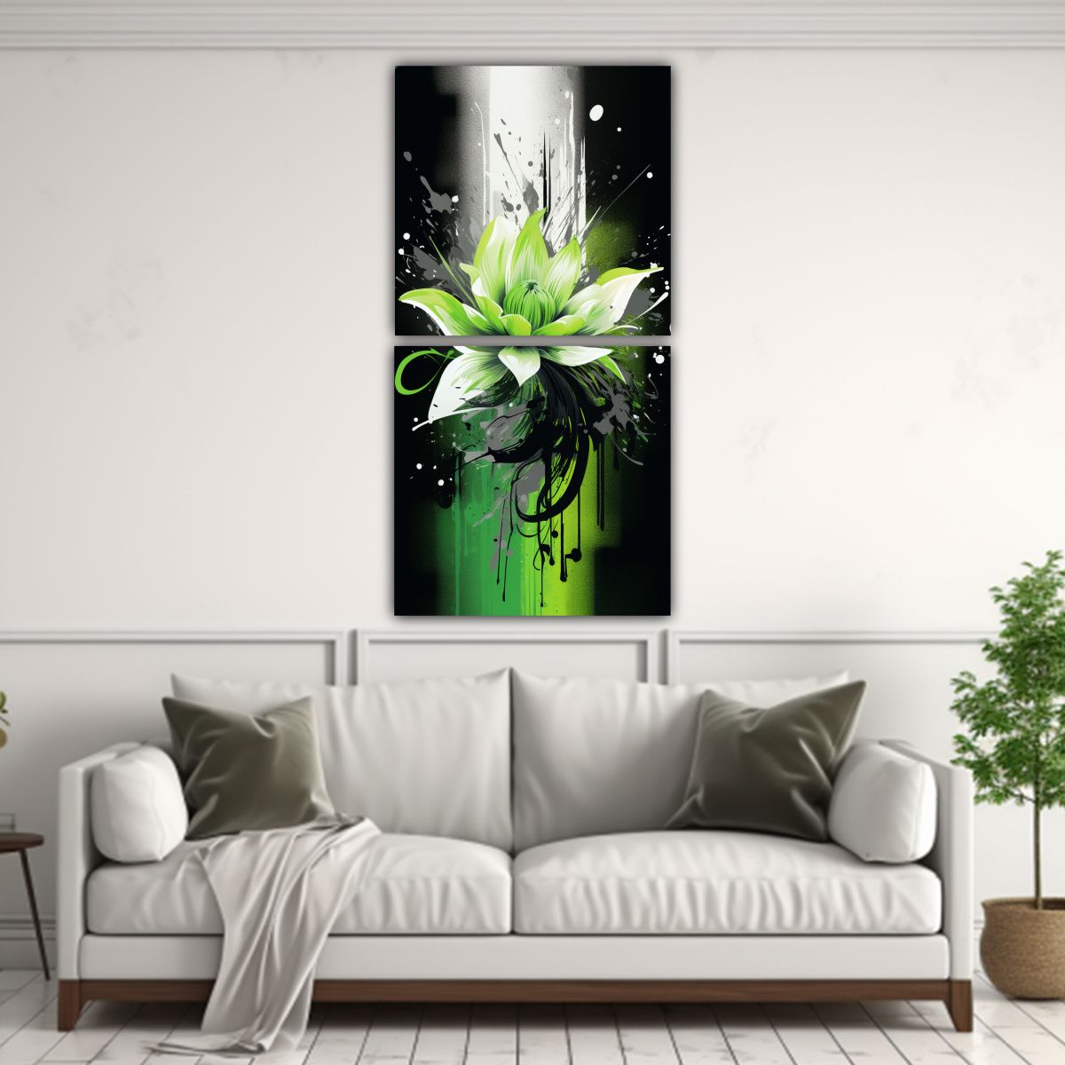 GENERICO - Arte De Pared Neonoir En Tela Canvas Estilo 60x120 Cm