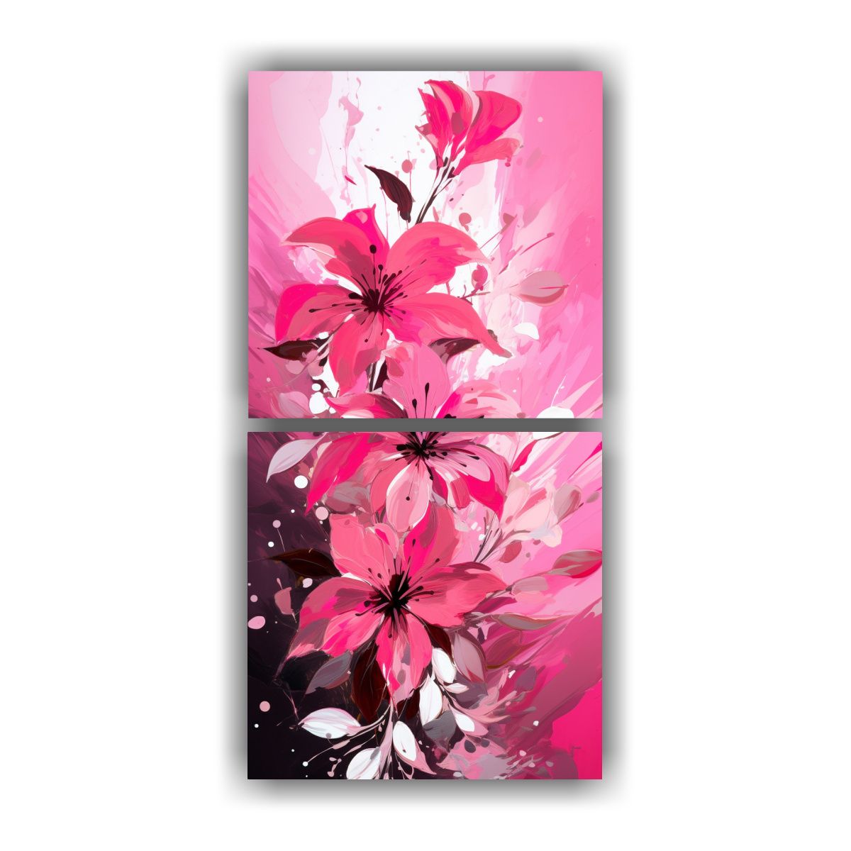 GENERICO - Cuadros Impresos Estilo Neonoir Para Sala Pincel 50x100 Cm