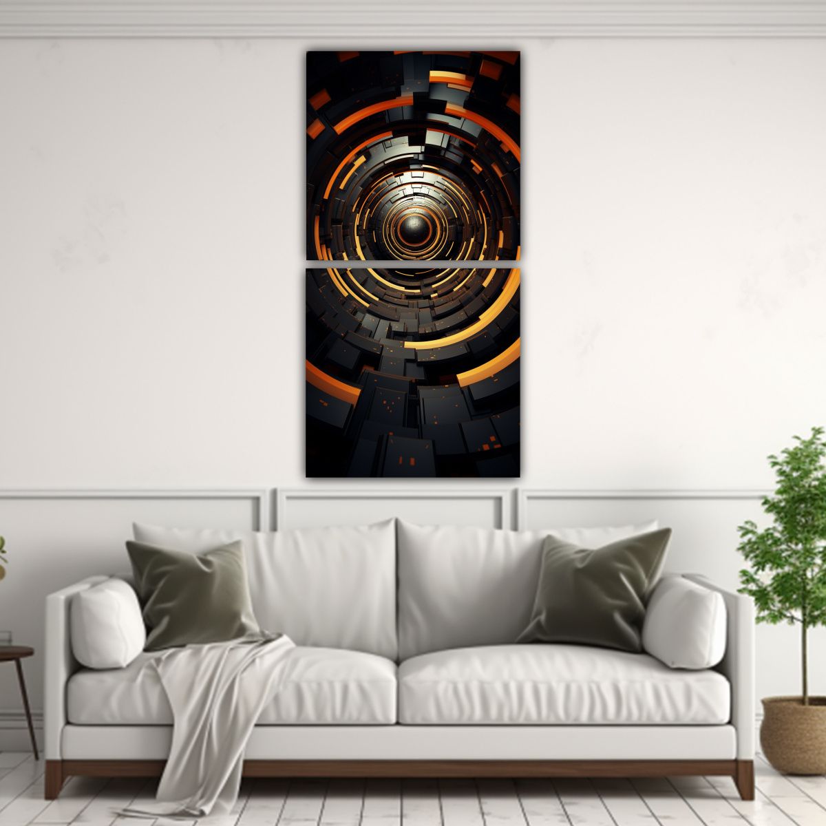 GENERICO - Pinturas Decorativas De Estilo Expresionista Con 40x80 Cm