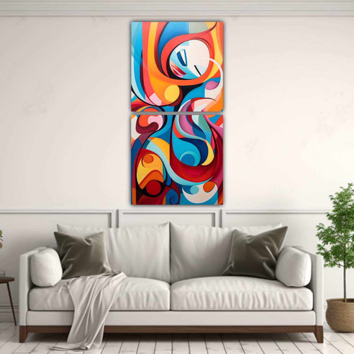 GENERICO - Artes De Pared Moderno Linda Abstracto Y Dinámico 30x60 Cm