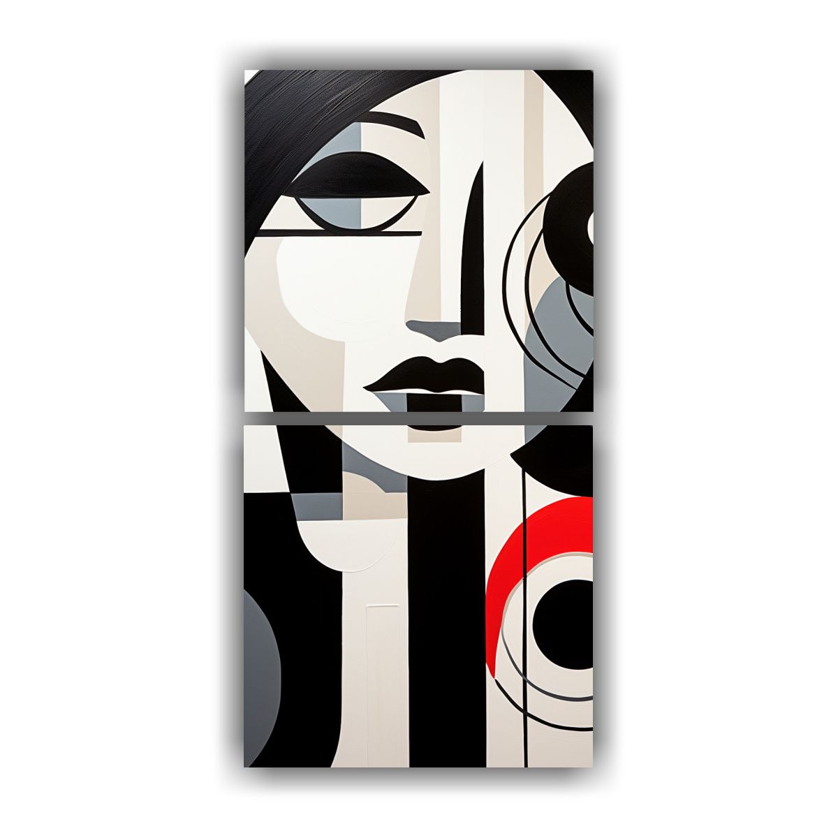 GENERICO - Pinturas Decorativas Con Dos Telas En Bastidor 50x100 Cm