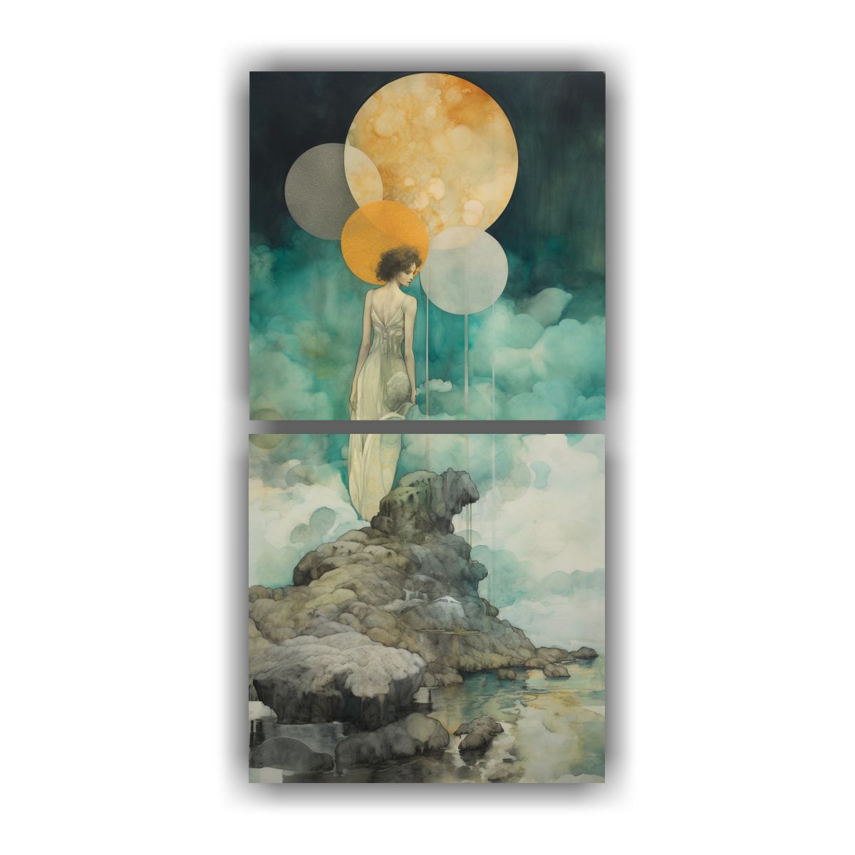 GENERICO - Cuadro Diseño Adorable Con Colores Vibrantes 50x100 Cm