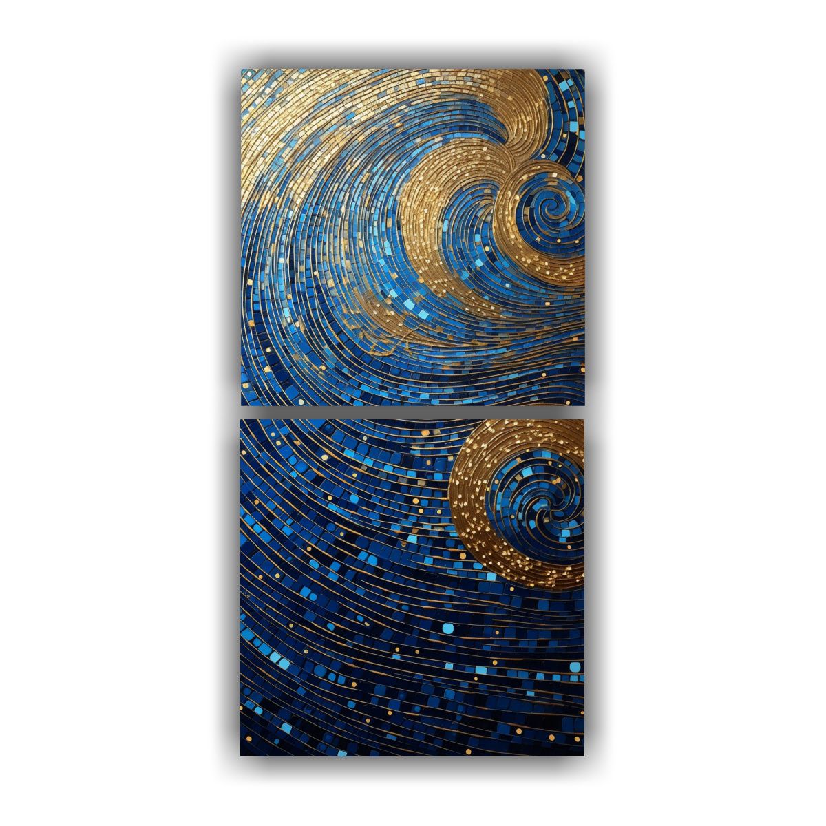 GENERICO - Cuadro Tela Canvas Baño En Estilo Puntillismo 30x60 Cm