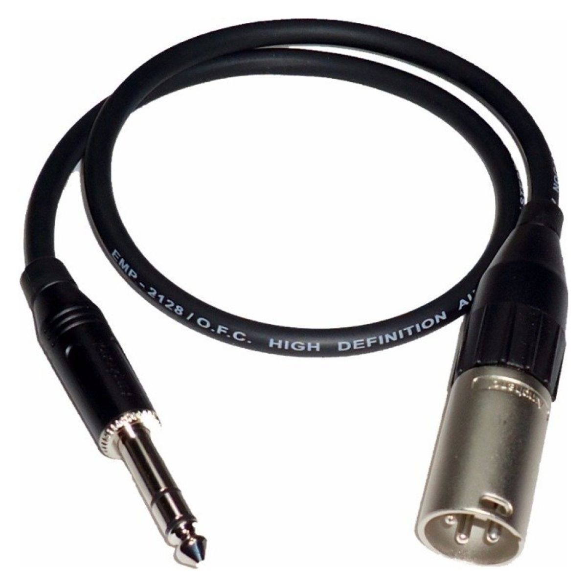 NUTECH - Cable Balanceado Xlr Macho A Plug Trs 1 Metro